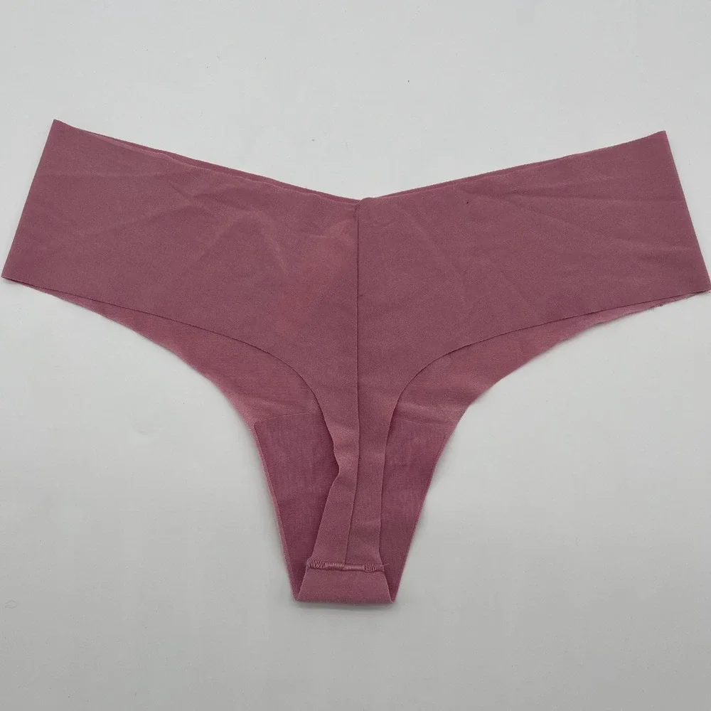 Victorias Secret Seamless No Show Thong Panty Mauve Pink 11263757 M